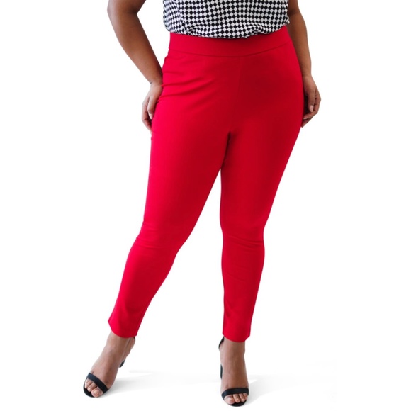 Maree Pour Toi Red Compression Pants - Picture 1 of 7
